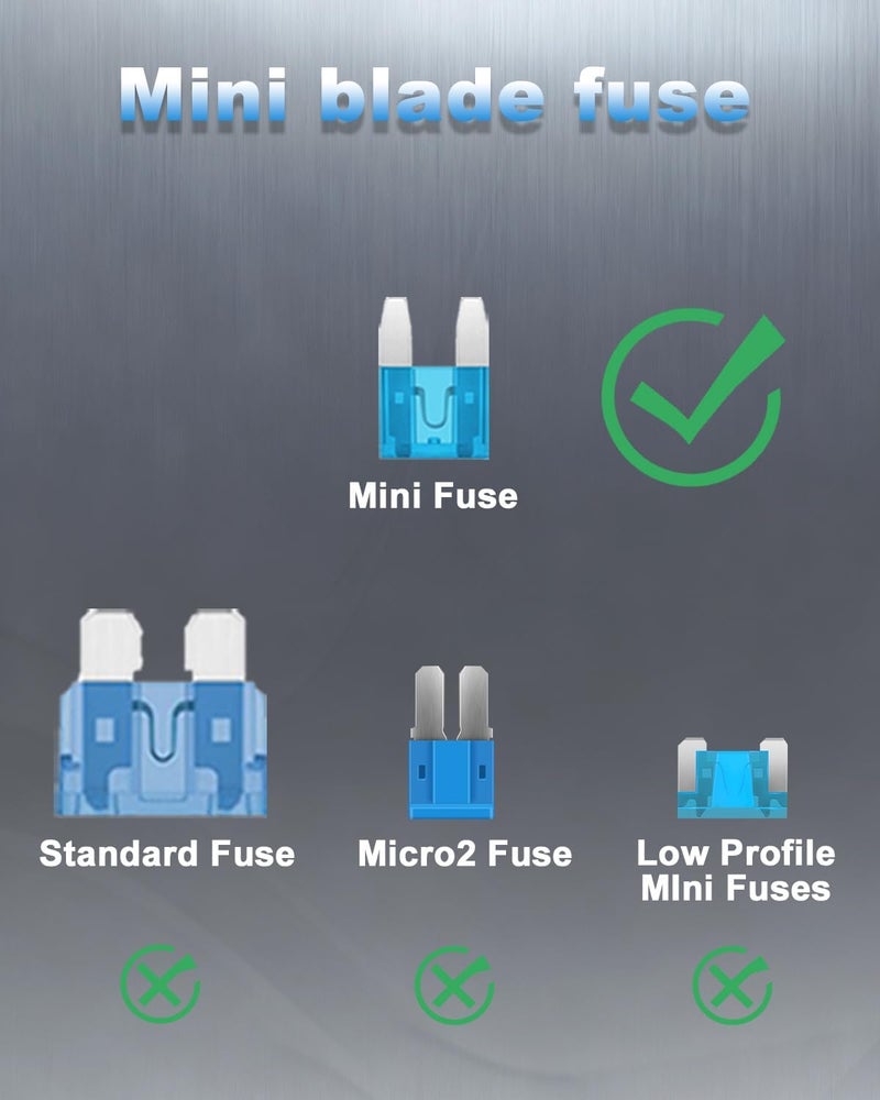Riseuvo 250 Pcs Mini Fuse Kit - Automotive ATM Blade Fuses Assortment Kit for Cars, Trucks, RVs and Motorcycles with Fuse Puller (2A 3A 5A 7.5A 10A 15A 20A 25A 30A 35A) - Image 3